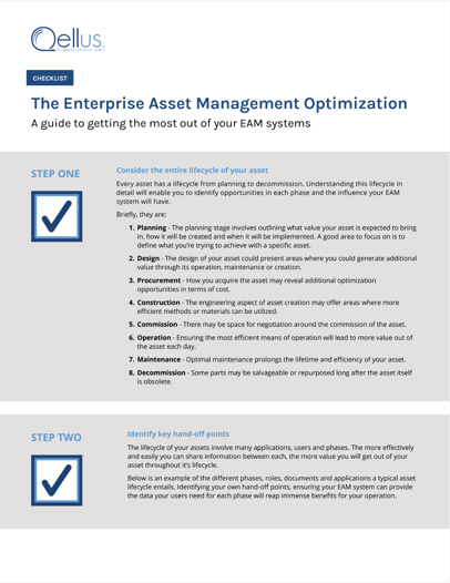 EAM Checklist